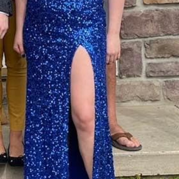 Blue Prom Dress - Picture 2 of 2